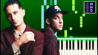 G-Eazy - Hate The Way ft. blackbear (Piano Tutorial Easy)