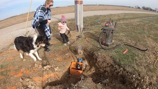 Blowing Pull String Through Conduit Filled with Water