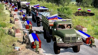 JUST HAPPENED THIS MORNING! Atrocities Occur on the Crimean Trail! Convoy of Russian Military Vehicl