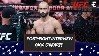 UFC Singapore | Post-Fight Interview | Giga Chikadze