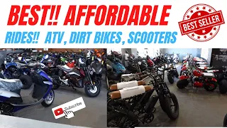 BEST LOW COST AFFORDABLE ATV AND SCOOTERS