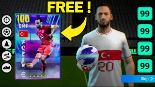 HOW TO TRAIN FREE CALHANOGLU MAX LEVEL || EFOOTBALL 2024 MOBILE