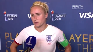 Steph Houghton – Player of the Match – England v Cameroon