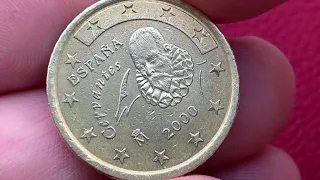 Spain 50 euro cent, 2000 Defect Unc + BU = 519.600.000