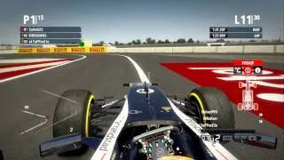 WNx F1 2012 Indian GP Race - Cube623 Onboard