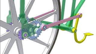 Chainless bike with 4-bar linkages