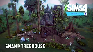 Werewolf Swamp Treehouse | The Sims 4 Speed Build | No CC