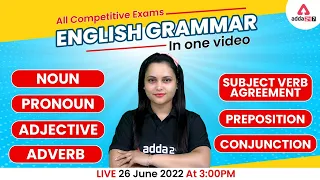 Complete English Grammar in One Video | Rules | Noun | Pronoun | Bank & SSC Exams | Rupam Chikara