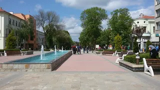 Karnobat town center Bulgaria 2015