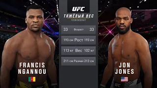 ФРЭНСИС НГАННУ VS ДЖОН ДЖОНС UFC 4 CPU VS CPU