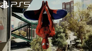 Spider-Man Remastered PS5 - Webbed Suit Free Roam Gameplay (4K 60FPS Performance RT Mode)