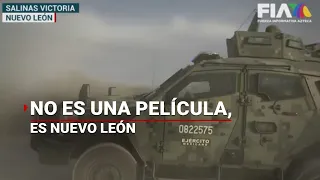 Enfrentamiento entre delincuentes y policías... ¡Con equipo táctico!