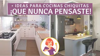 11 IDEAS PARA UNA COCINA CHIQUITA DE ENSUEÑO EN CASA ¡UNA IDEA MÁS INGENIOSA QUE LA OTRA!