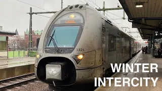 🇸🇪❄️🚂 WINTER INTERCITY - Train Driver's View (Linköping to Gävle)