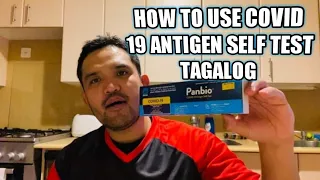 How to use Panbio Covid-19 Antigen Self  Test Tagalog