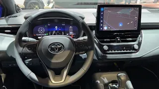 TOYOTA COROLLA Facelift 2023 - INTERIOR details (DIGITAL COCKPIT views & new INFOTAINMENT system)