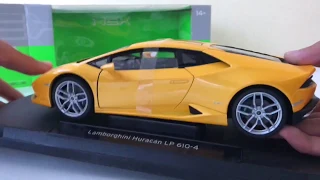 Unboxing!! Lamborghini huracan lp610-4 welly 1:18