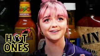 Maisie Williams Shivers Uncontrollably While Eating Spicy Wings | Hot Ones