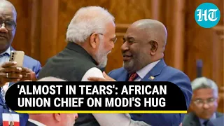 PM Modi's Hug Makes African Union Chief Emotional At G20; 'That Feeling, Was About To Cry'
