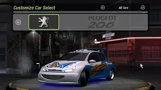 Need for Speed: Underground 2. Peugeot 206 customization and race.