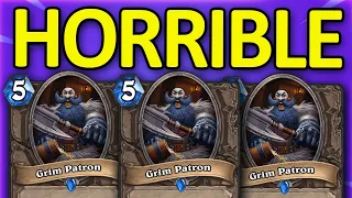 How Weak Are Grim Patrons in Hearthstone?