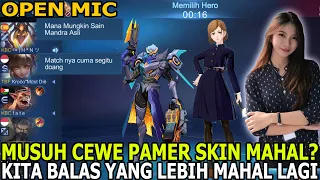 REAKSI 1 SQUAD KAGET KETIKA SAYA BALAS MUSUH CEWE YANG PAMER SKIN MAHAL ! AWAL NY DI KATAIN PALSU !