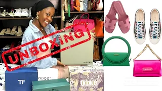 UNBOX WITH ME 👜👡👟|| Hermes, dior, Tom ford and more. Nigerian youtuber