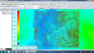 how to create contour by global mapper