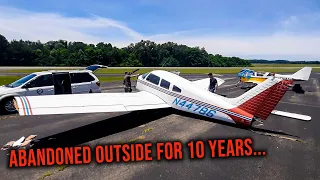 This Airplane Was Hit By a CAR and Abandoned... Can We Save It?