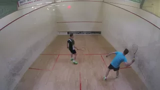 Oliver gegen Kei - Sächsische Squash Einzelmeisterschaft 2016