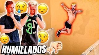 TAYZEN HUMILLA a la SKUADLR haciendo PARKOUR...😡| ¿Qué youtuber salta más...?