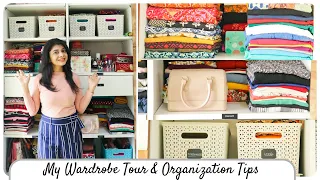 My Wardrobe Tour & Organization | अलमारी में सही तरीके से सामान लगाने के तरीके ~ Home 'n' Much More