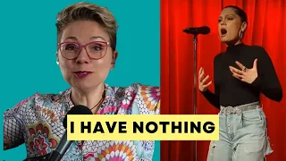 Channelling Whitney!? - Jessie J - I have Nothing - Vocal Coach Analysis and Reaction