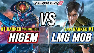 T8 🔥 Higem (#1 Ranked Yoshimitsu) vs LMG MoB (#1 Ranked Lars) 🔥 Tekken 8 High Level Gameplay