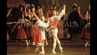 Roberto Bolle & Beatrice Carbone in the "peasant pas de deux" from Giselle, act I – La Scala 1996