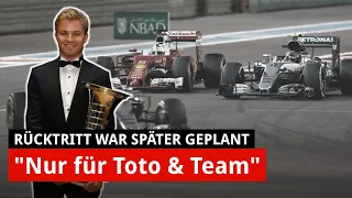 Nico Rosberg: F1-Rücktritt 2016 war eigentlich später geplant! | Interview