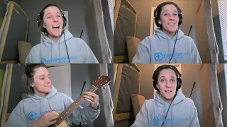 "I'll Be Home For Christmas" // Baritone Ukulele Cover with Harmonies!
