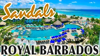 Sandals Royal Barbados FULL Tour! Detailed Walk-Through Of All-Inclusive & All-Suite Resort!