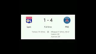 Lyon vs PSG #ligue1 2023-24