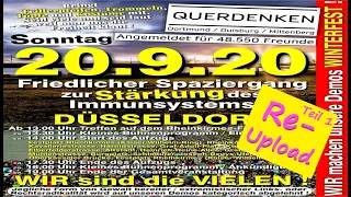 20.9.2020 Düsseldorf - Querdenken - Friedlicher Spaziergang - Re-Upload Teil 1