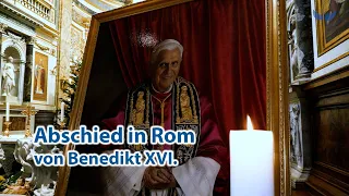 Abschied von Papst Benedikt in Rom