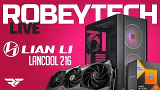 Giveaways + Live $2300 Lian Li Lancool 216 PC Build (7800x3D / MSI Gaming X Trip 4070Ti)