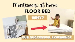 Montessori floor bed EXPLAINED! Benefits of floor bed for baby | How to Start Montessori at home