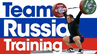 Team Russia Training 2015 World Weightlifting Championships