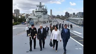 Fijian Prime Minister Hon. Voreqe Bainimarama with his delegation toured the HMAS Adelaide