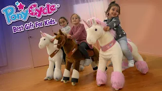 Nuevo UNICORNIO ROSA de PonyCycle® Best Gift For Kids