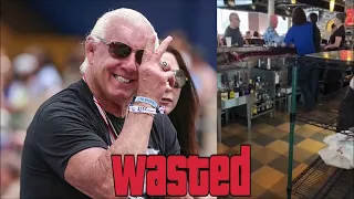DRUNK RIC FLAIR GETS KICKED OUT OF A RESTAURANT!