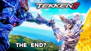 tekken 8 final boss angel jin vs true devil kazuya & all endings pc 2024