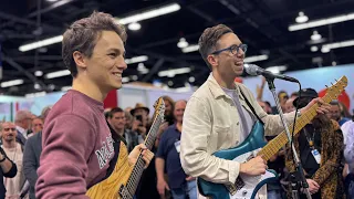 Matteo Mancuso & Cory Wong Jamming Together for the First Time at NAMM 2024 (Funky Blues Part One)