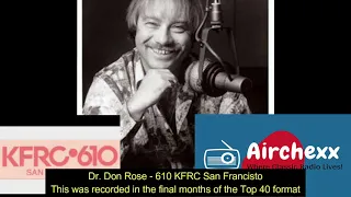 Dr Don Rose, 610 KFRC San Francisco | 04-18-1986